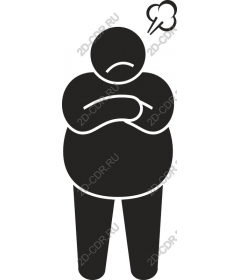  Chubby frustrated character