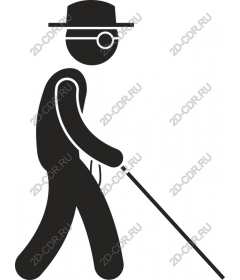 Gentleman with cane