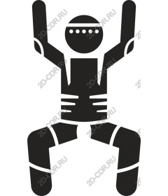 Dynamic victory pose athlete