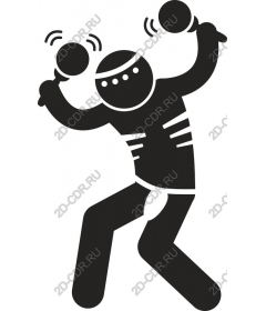  Energetic player on the maracas