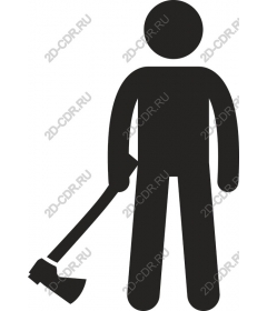 Lumberjack with axe