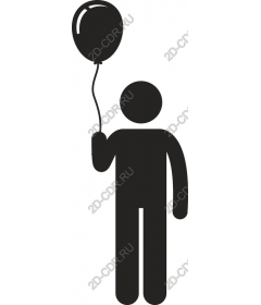  Charming character holding balloon
