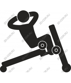  Fitness - sit-UPS on the bench for workout