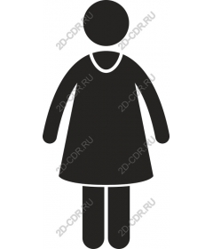  Elegant woman in dress