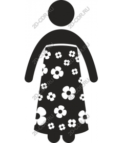  Floral pattern Lady