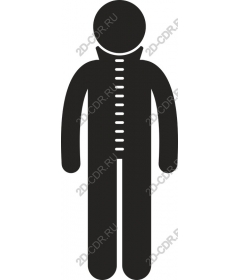  A minimalist black color man
