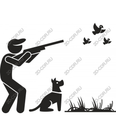 Hunter and dog