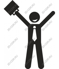 Businessman with briefcase
