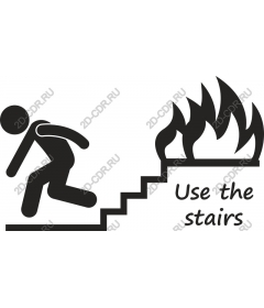 Use the stairs for safety emergency