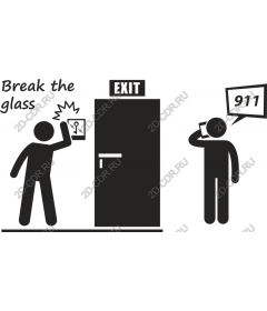 Instructions for emergency exit