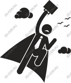  Superhero with briefcase
