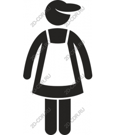 Woman in apron