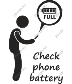 Check the phone battery