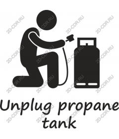  Disconnect the propane tank