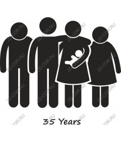 Family unity is the celebration of the 35th anniversary