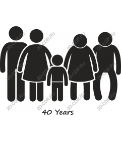  Family celebration of the 40th anniversary