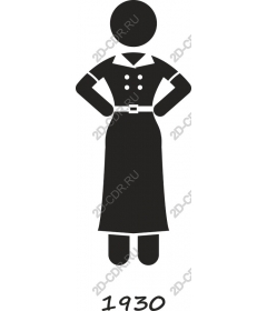  Elegant lady of the 1930-ies