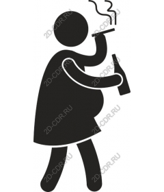  Bizarre pregnant figure