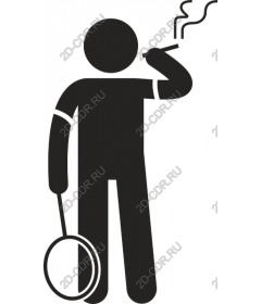  Casual figure Smoking