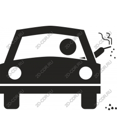 City car: Smoking driver