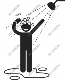 Funny selfie in the shower