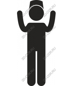 Icon of festive man