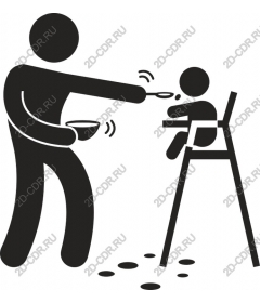  Charming mother feeds the child