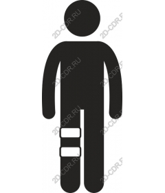 Knee bandage the Human figure