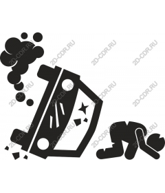 Dramatic car accident