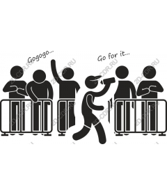  Energetic audience and performer
