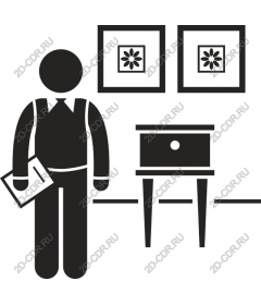  A professional figure with elements of an interior