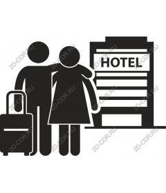  A couple arrives at a hotel