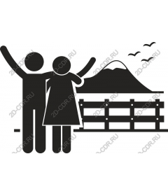 Счастливая пара Живописный