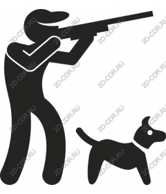 Hunter and dog