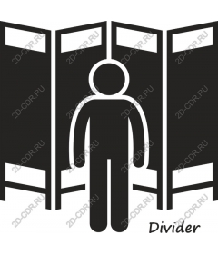 Icon-separator graphics personal space