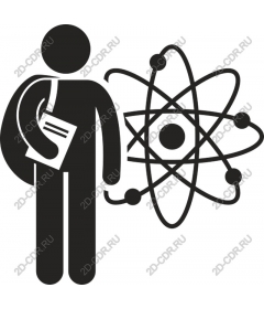  A scientist with Atom