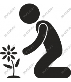  The gardener on her knees