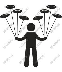 Performer juggling