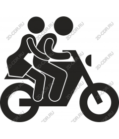  Couple on motorcycle