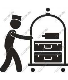  Trolley Luggage corridor