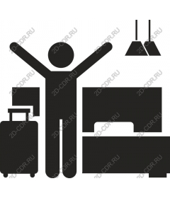 The anxious traveler in hotel room