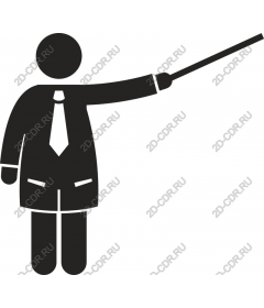  A professional figure with a pointer