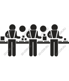  Employees working together