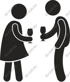  Elegant couple toasting