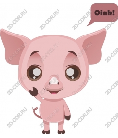  Adorable cartoon pig