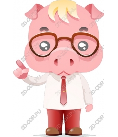  Adorable cartoon pig