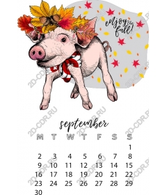  Autumn bliss: fancy pig for September