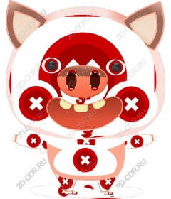  Adorable cartoon pig