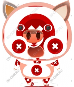 Playful character is a pig
