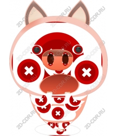  Charming red pig